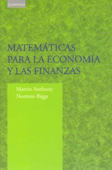 Matemáticas para la economía y las finanzas