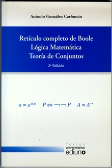 Retículo completo de Boole. Lógica matemática. Teoría de conjuntos