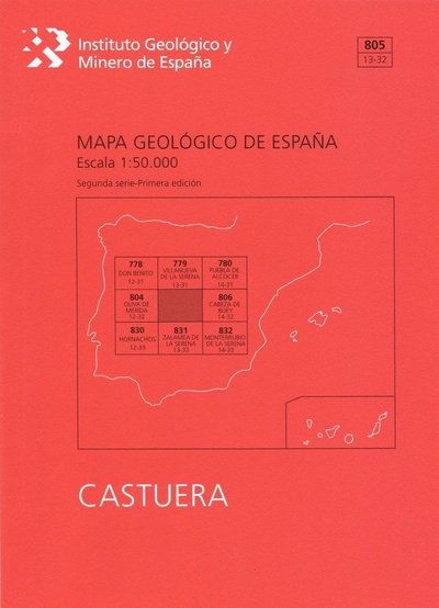 Castuera, 805: mapa geológico de España escala 1:50.000