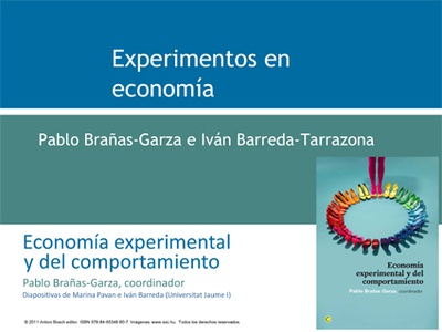 Economía experimental y del comportamiento: Diapositivas del profesor