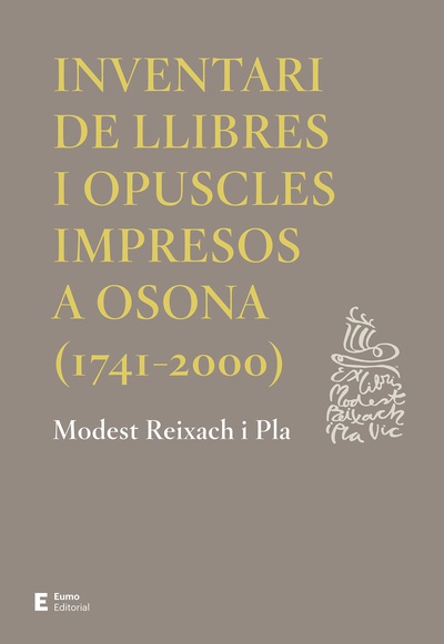 Inventari de llibres i opuscles impresos a Osona (1741-2000)