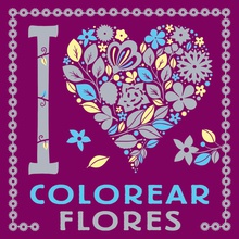 I LOVE colorear flores