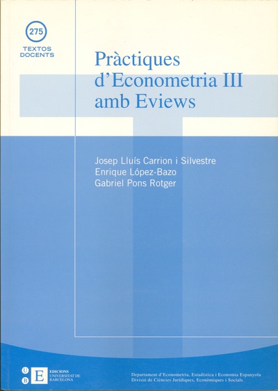 Pràctiques d'econometria III amb Eviews