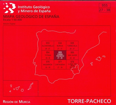 Mapa Geológico de España escala 1:50.000. Torre-Pacheco, 955