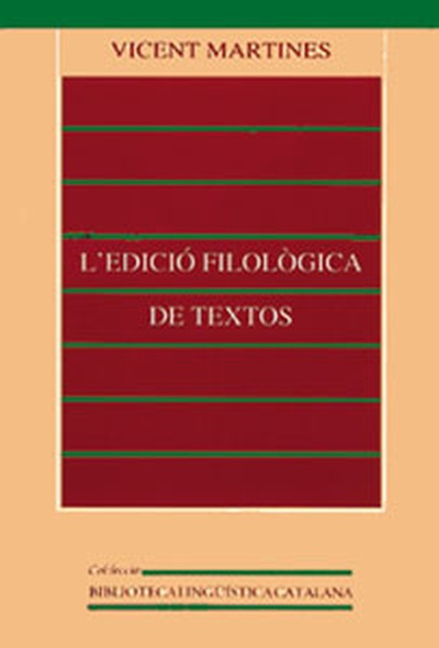 L'edició filològica de textos