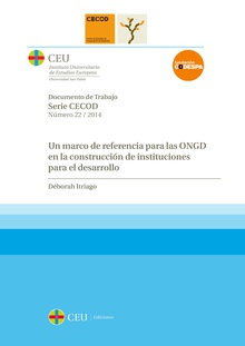 Un marco de referencia para las ONGD en la construcción de instituciones para el desarrollo