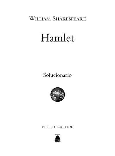 Solucionario. Hamlet. Biblioteca Teide
