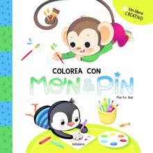 Mon & Pin. Actividades 1. Colorea con Mon & Pin