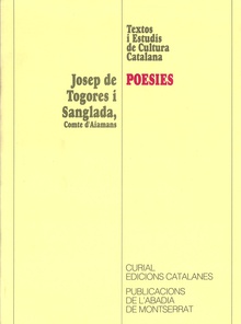 Poesies. Josep de Togores i Sanglada
