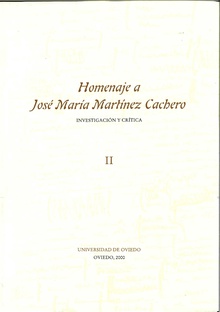 Homenaje a José María Martínez Cachero