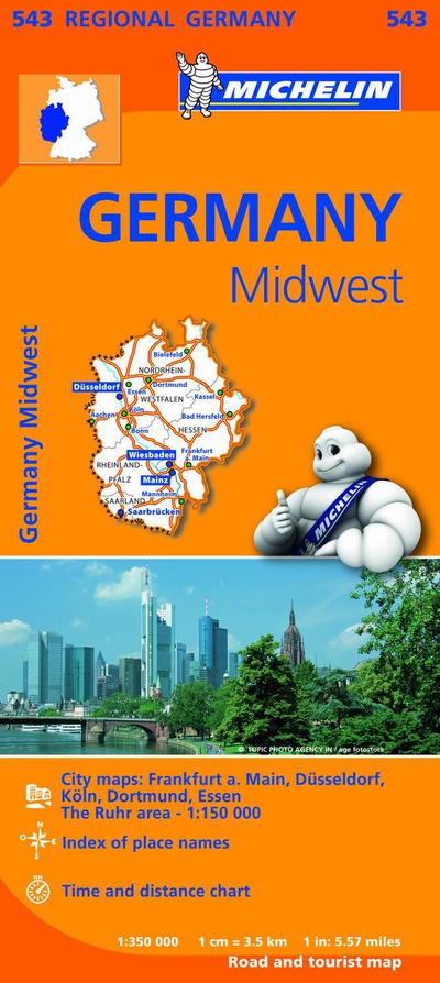 Mapa Regional Germany Midwest