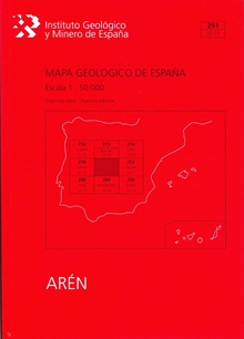 Mapa Geológico de España escala 1:50.000. Hoja 251, Arén