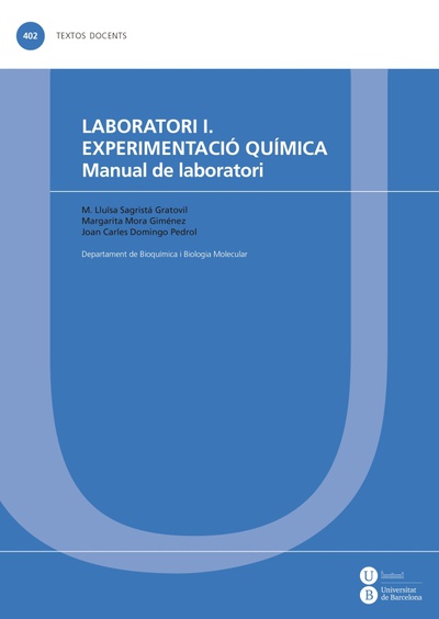 Laboratori I. Experimentació química. Manual de laboratori