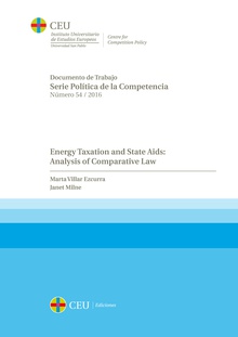 Energy taxation and State Aids: analysis of comparative law