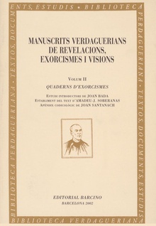 Manuscrits verdaguerians de revelacions, exorcismes i visions, II