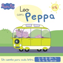 Leo con Peppa Pig 4 - Un cuento para cada letra: c, q, g, gu, r (sonido suave), b, v, z, ce-ci