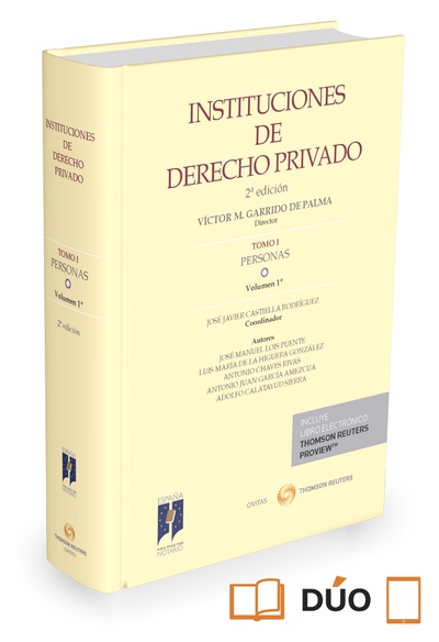 Instituciones de Derecho Privado. Tomo I Personas. Volumen 1º (Papel + e-book)