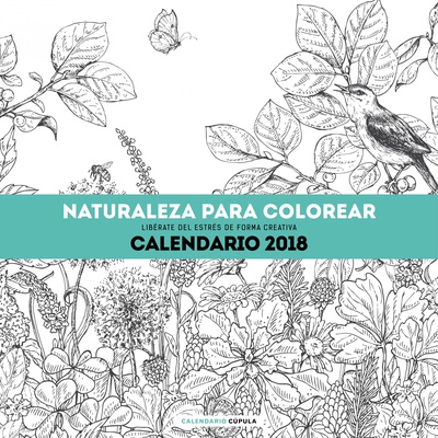 Calendario Naturaleza para colorear 2018