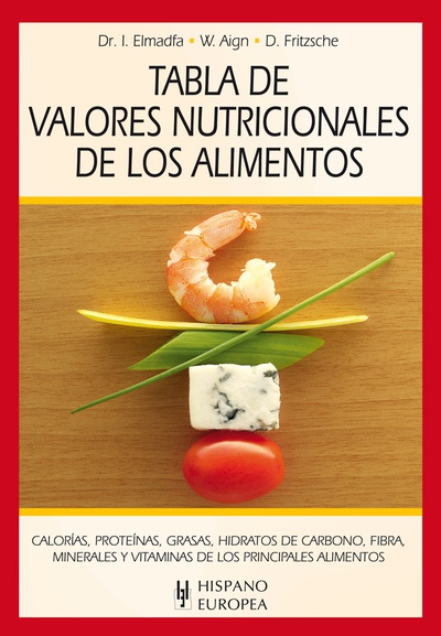 Tabla de valores nutricionales de los alimentos