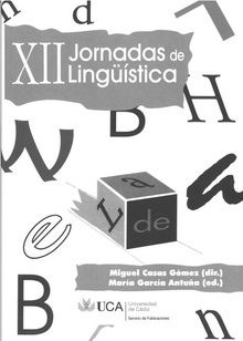 Jornadas de lingüística, XII (Cádiz, 30 de marzo al 1 de abril de 2009)