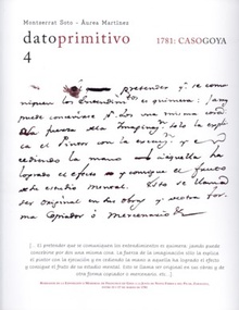 Dato primitivo 4: 1781, caso Goya