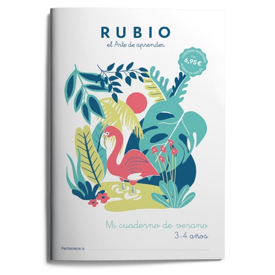 Mi cuaderno de verano RUBIO. 3-4 años