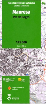 Mapa topogràfic de Catalunya 1:25 000. Capitals Comarcals. 16- Manresa