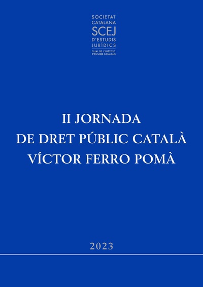 II Jornada de Dret Públic Català Víctor Ferro Pomà : sobirania