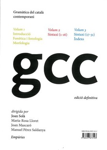 Gramàtica del català contemporani I, II i III