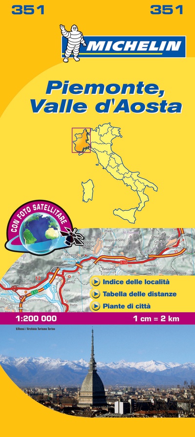 Mapa Local Piemonte, Valle DAosta