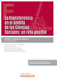 La transferencia en el ámbito de las Ciencias Sociales: un reto posible (Papel + e-book)