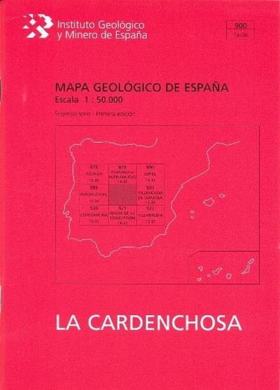 Mapa Geológico de España escala 1:50.000. Hoja 900, La Cardenchosa