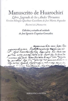 Manuscrito de Huarochirí. Libro sagrado de los Andes Peruanos