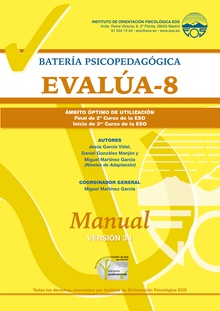 Manual EVALÚA 8. Versión 3.0