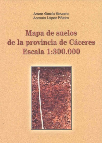 Mapa de suelos de la provincia de Cáceres. Escala 1:300.000