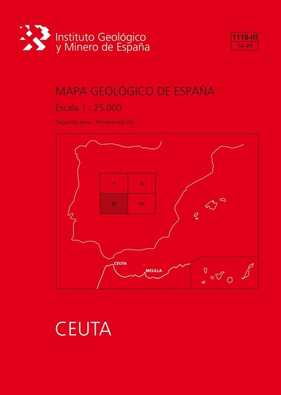 Mapa geológico de España escala 1:25.000. Hoja 1110-III, Ceuta