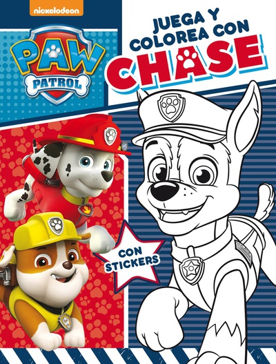 Juega y colorea con Chase (Paw Patrol | Patrulla Canina. Actividades)