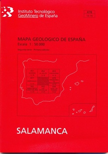 Hoja y memorias geológicas-geomorfológicas de España a escala 1:50000, n.478. Salamanca